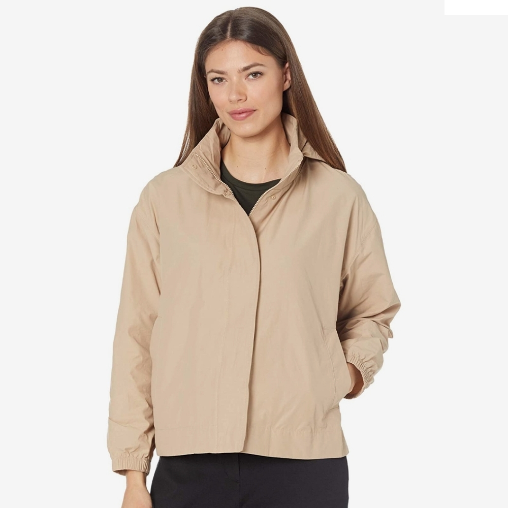 Eileen Fisher Stand Collar Coat sz. M